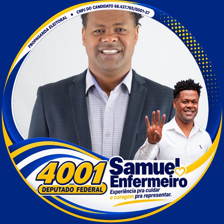 Exemplo de foto de perfil com a moldura da campanha